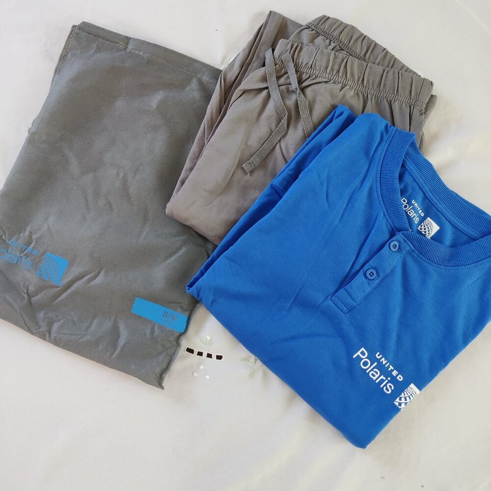 NEW United Airlines Polaris Business Class Pajamas Set SZ- S/M
